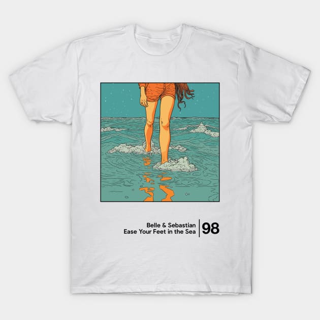 Ease Your Feet in the Sea / Graphic Artwork Design T-Shirt by saudade